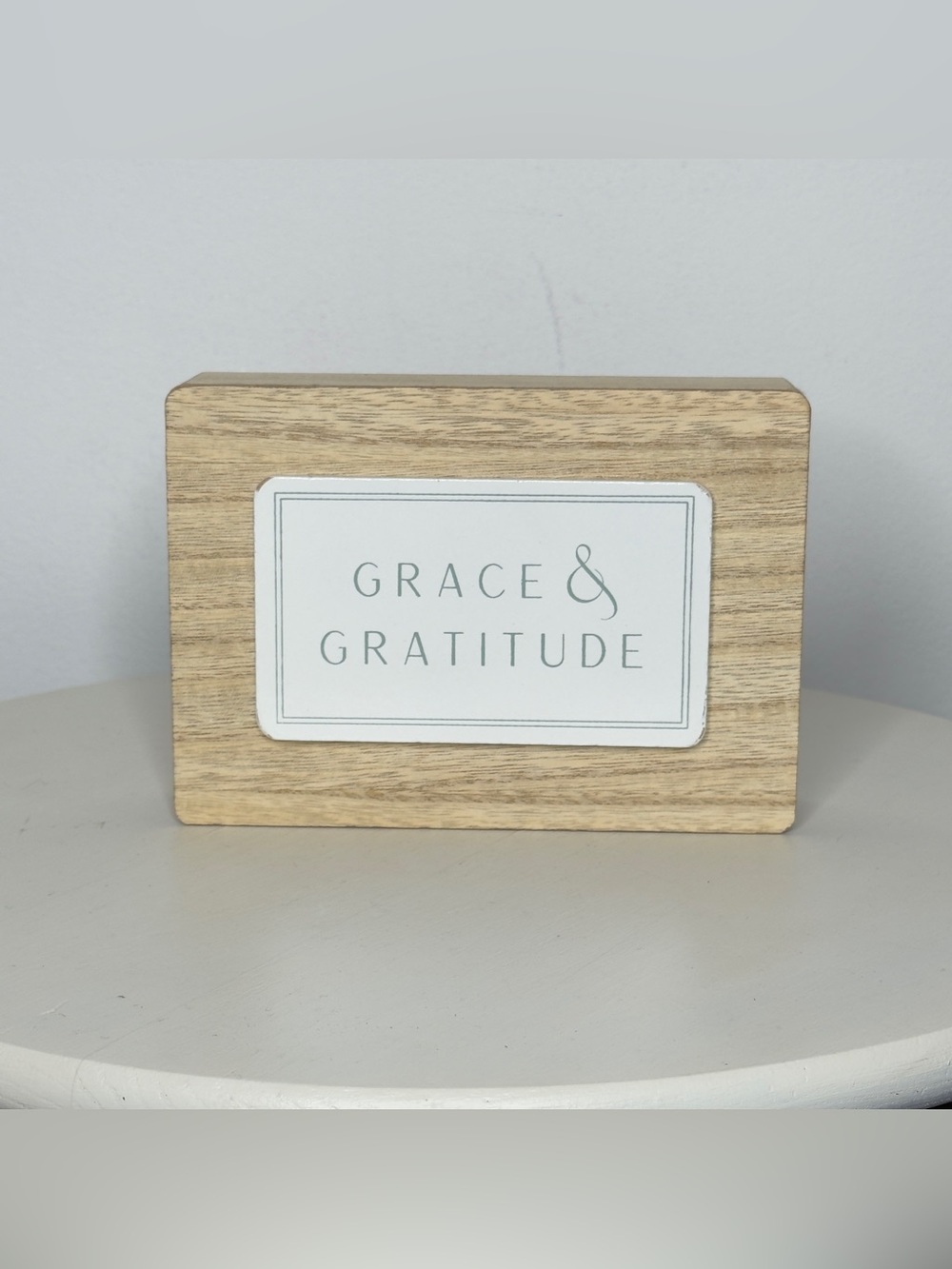 Grace & Gratitude Wood Sign